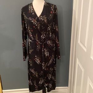 New Floral Wrap Dress